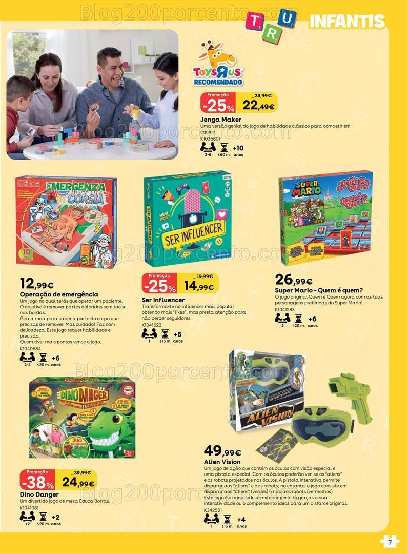 Antevisão Folheto TOYSRUS Jogos Tabuleiro Promoções até 31 julho