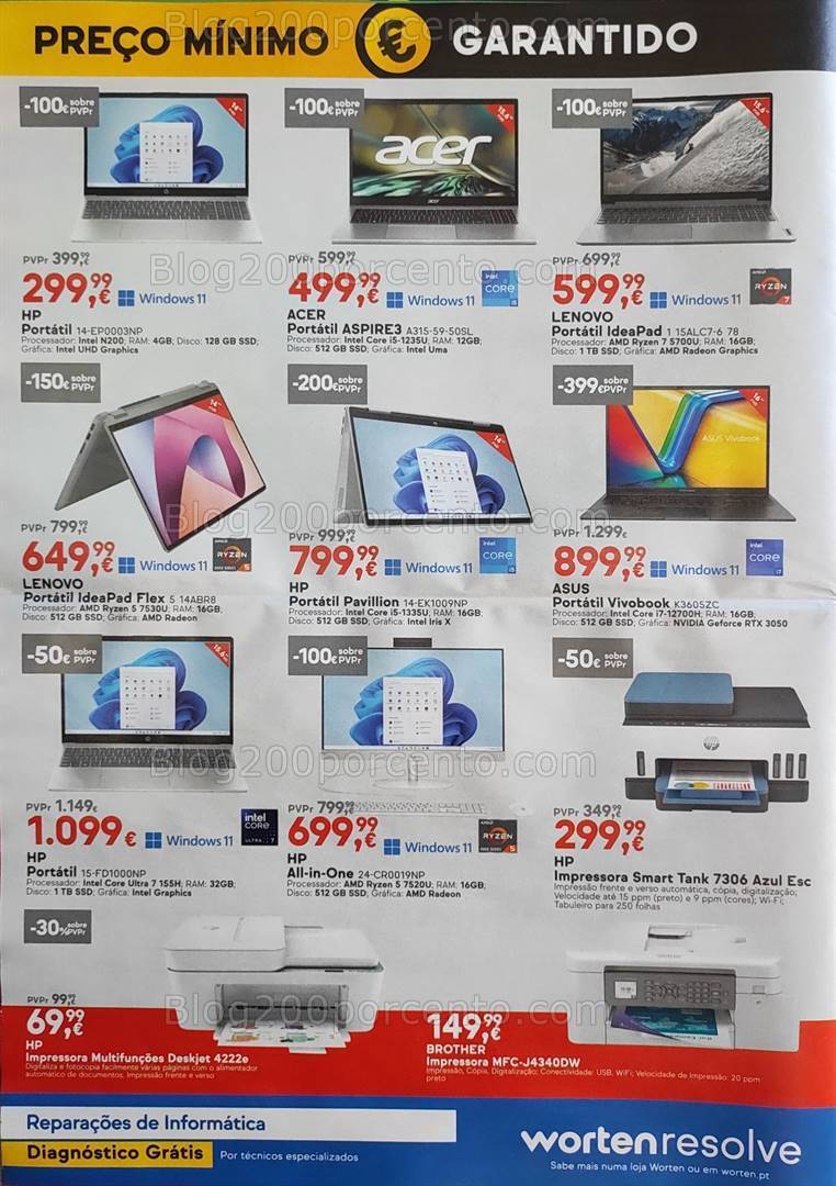 Antevisão Folheto WORTEN Promoções de 9 a 15 julho