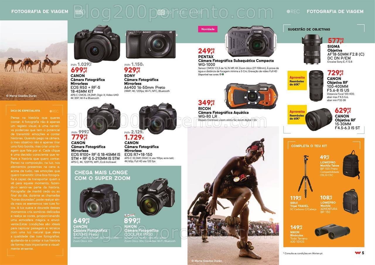 Antevisão Folheto WORTEN Especial Fotografia Promoções até 5 agosto