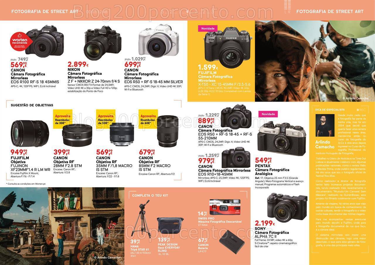 Antevisão Folheto WORTEN Especial Fotografia Promoções até 5 agosto
