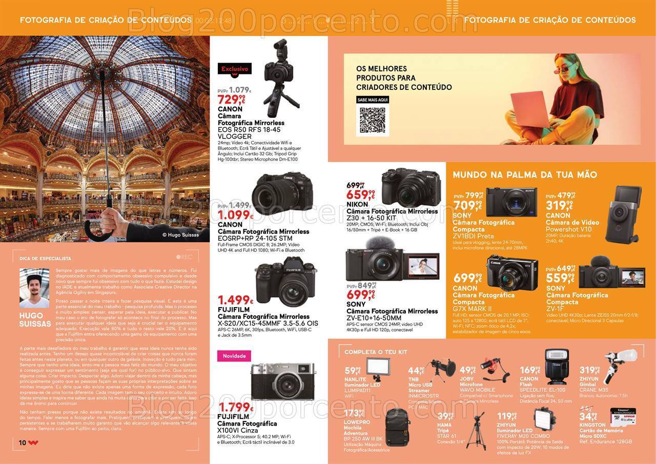 Antevisão Folheto WORTEN Especial Fotografia Promoções até 5 agosto