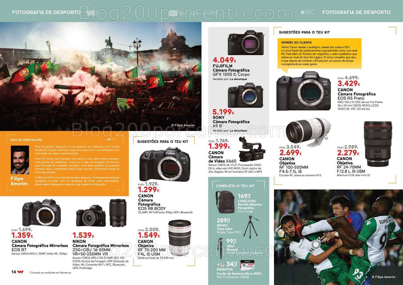 Antevisão Folheto WORTEN Especial Fotografia Promoções até 5 agosto