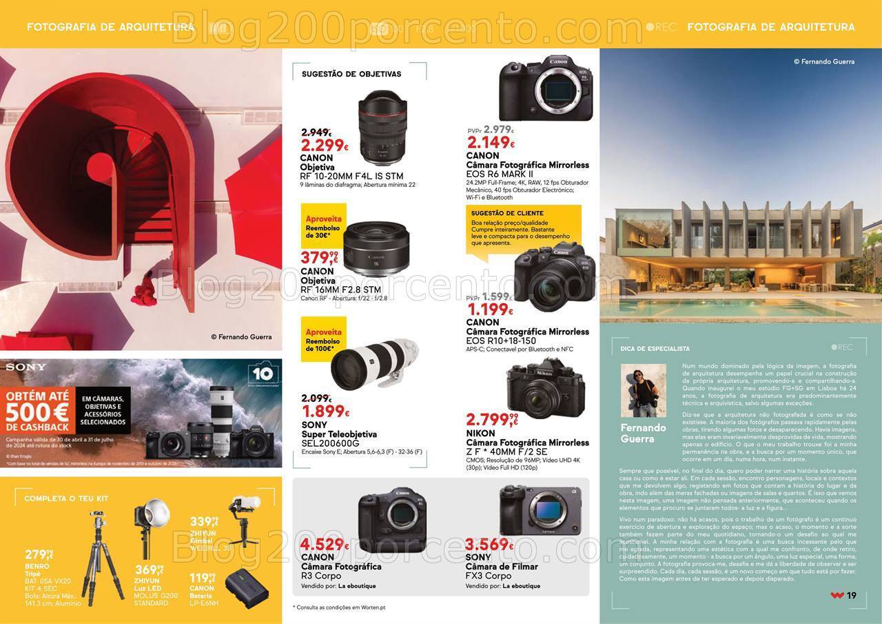 Antevisão Folheto WORTEN Especial Fotografia Promoções até 5 agosto
