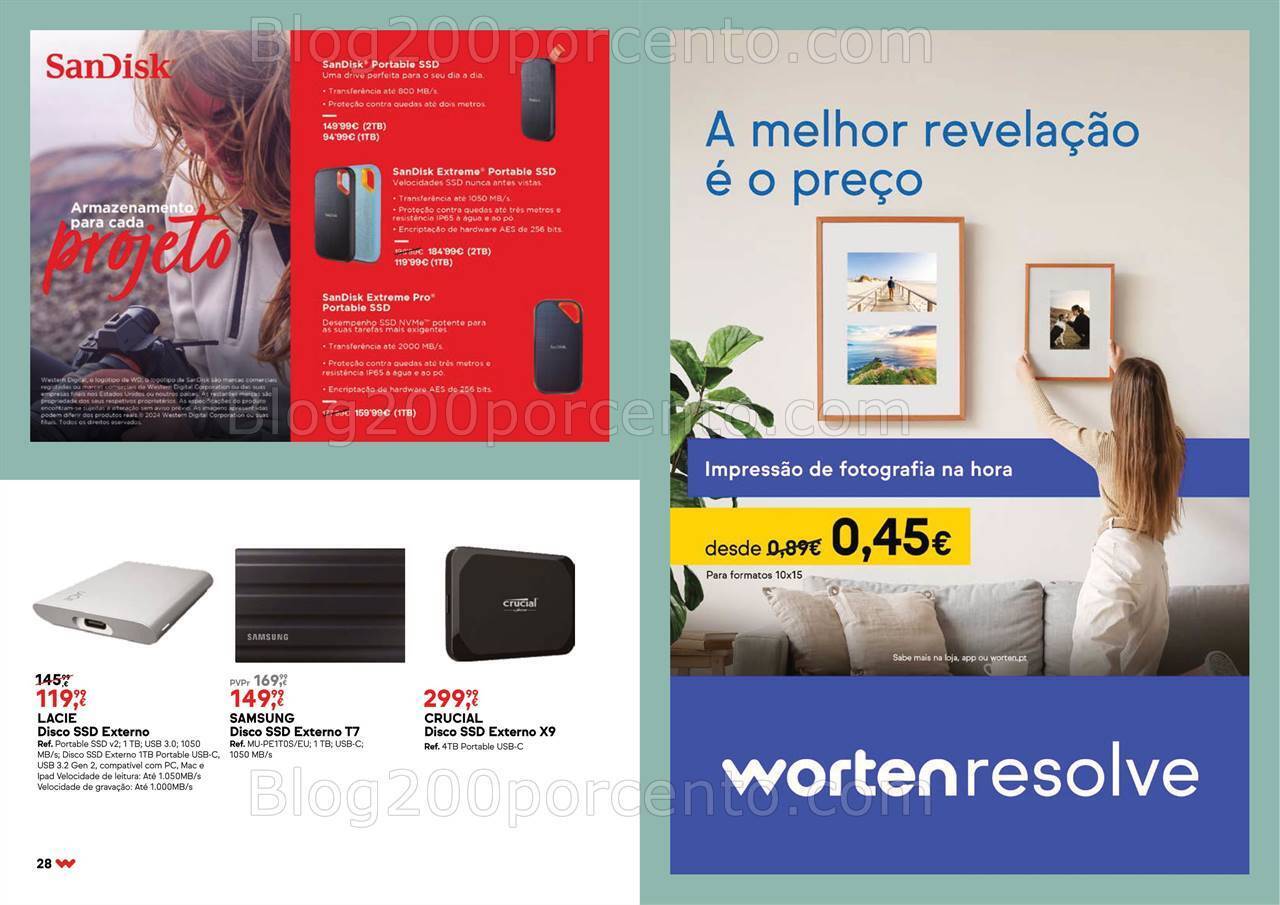 Antevisão Folheto WORTEN Especial Fotografia Promoções até 5 agosto