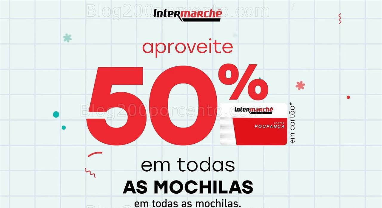 ALERTA - 50% desconto mochilas INTERMARCHÉ Fim de Semana - 29 agosto a 1 setembro