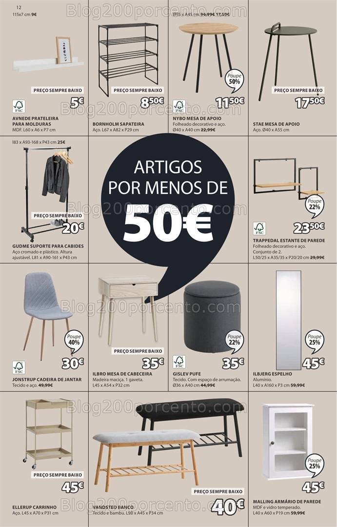 Antevisão Folheto JYSK Promoções de 22 agosto a 4 setembro