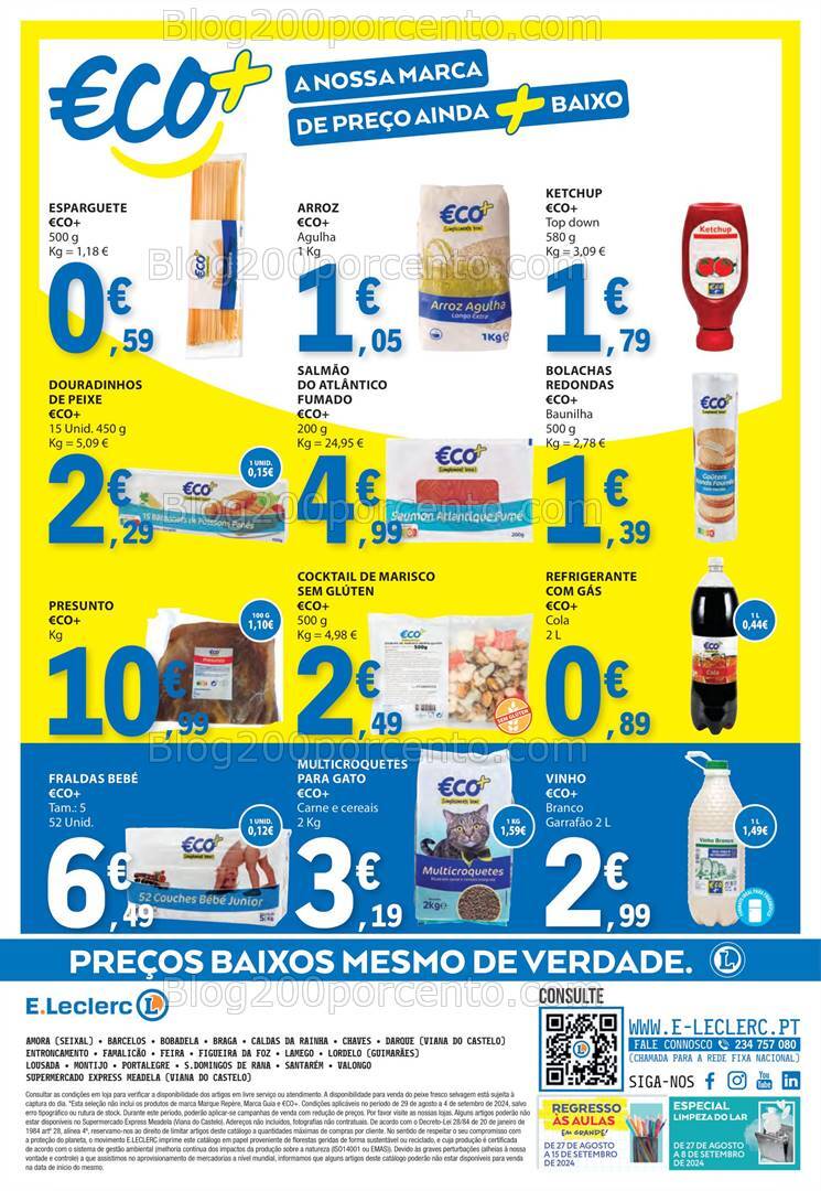 Antevisão Folheto E-LECLERC Especial Marca Própria Promoções de 29 agosto a 4 setembro