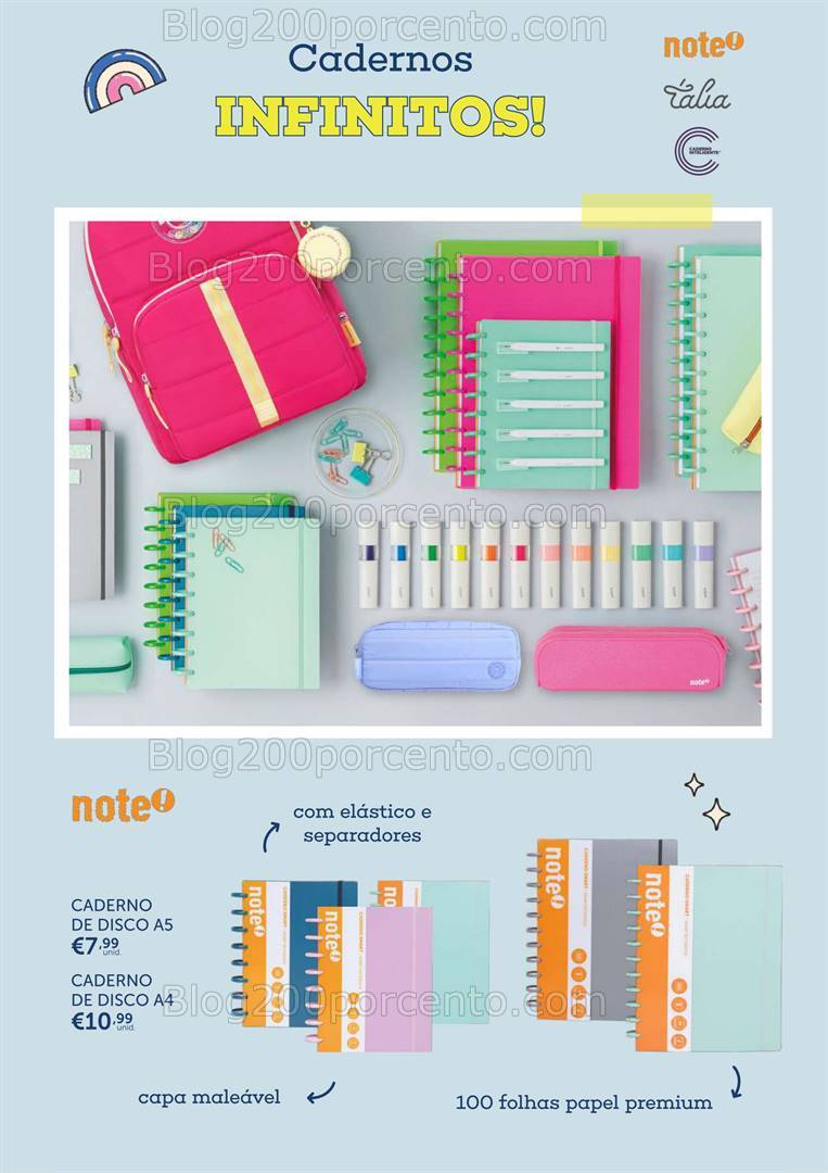 Antevisão Folheto NOTE Regresso às Aulas Promoções de 1 agosto a 23 setembro