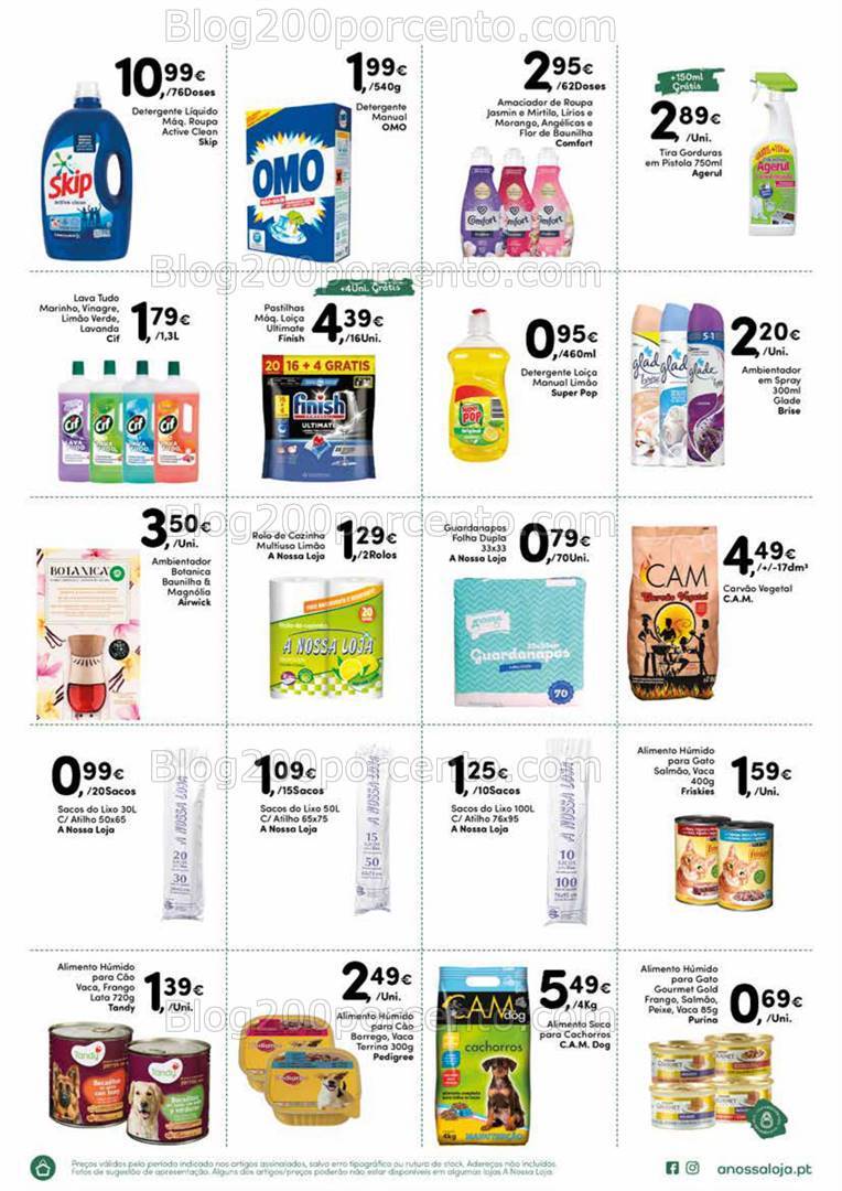 Antevisão Folheto A NOSSA LOJA Promoções de 17 agosto a 1 setembro