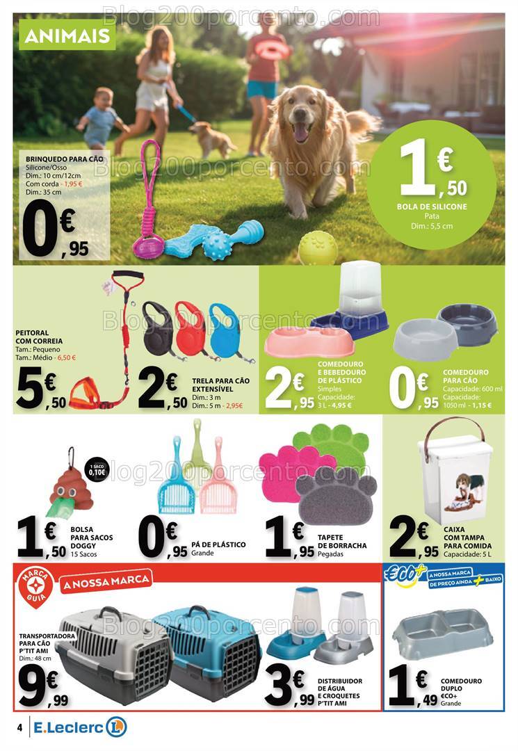 Antevisão Folheto E-LECLERC Bazar Promoções de 15 a 28 agosto