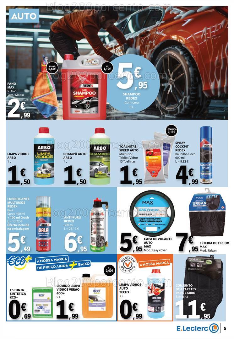 Antevisão Folheto E-LECLERC Bazar Promoções de 15 a 28 agosto