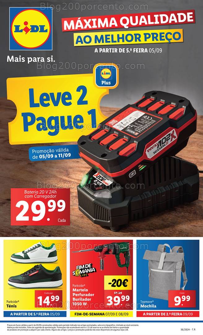 Antevisão Folheto LIDL Bazar Promoções a partir de 5 setembro