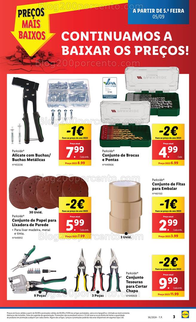 Antevisão Folheto LIDL Bazar Promoções a partir de 5 setembro