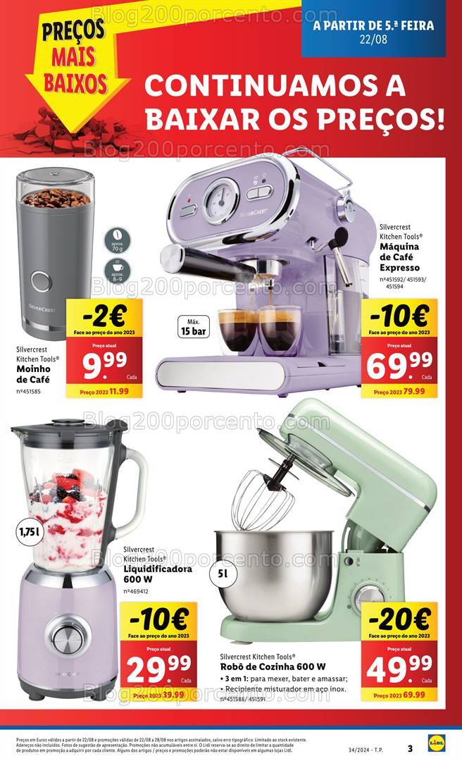 Antevisão Folheto LIDL Especial Cozinha Promoções a partir de 22 agosto