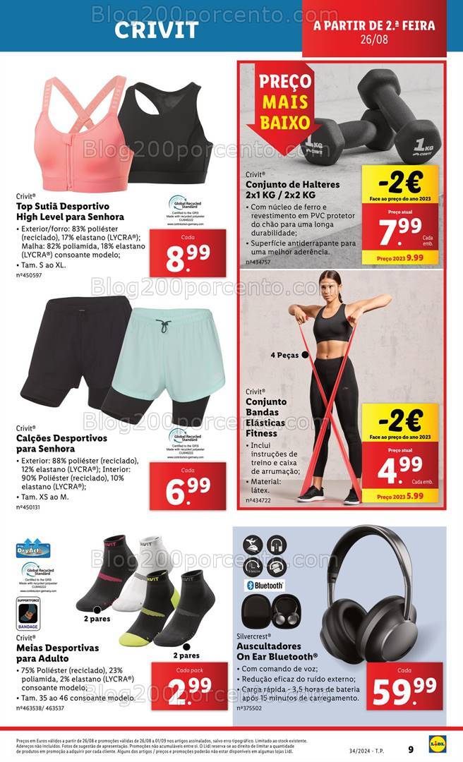 Antevisão Folheto LIDL Bazar Promoções a partir de 26 agosto