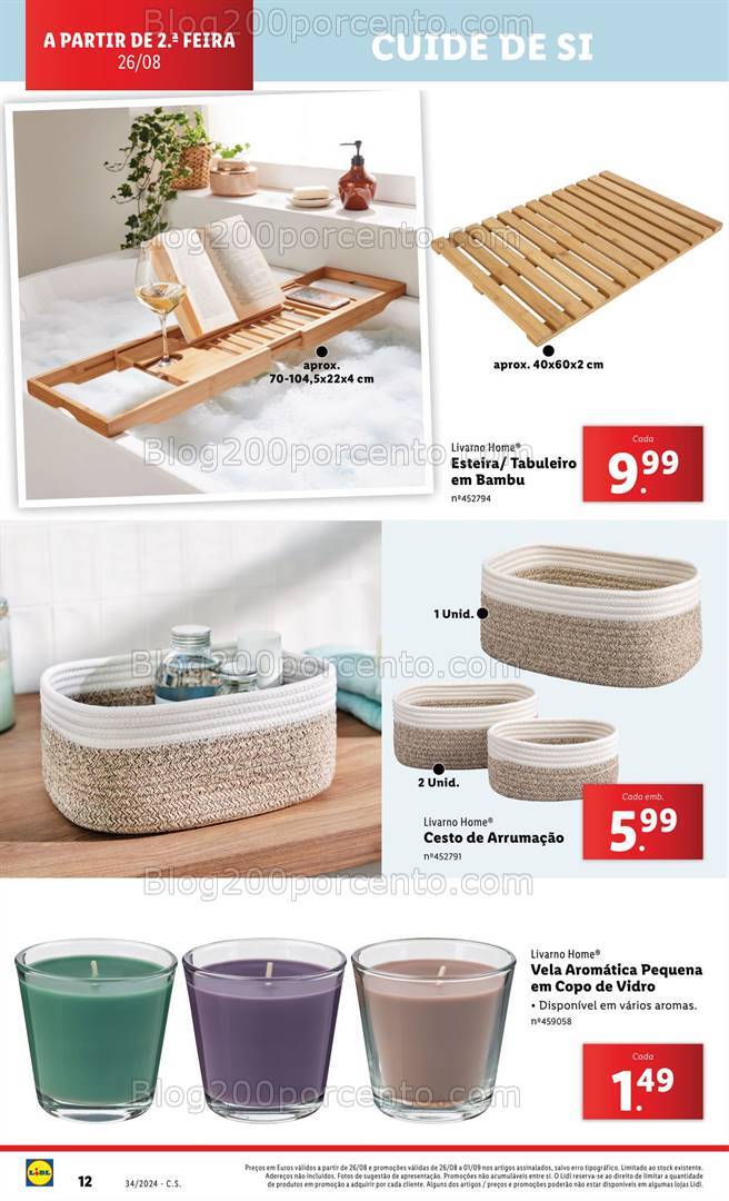 Antevisão Folheto LIDL Bazar Promoções a partir de 26 agosto
