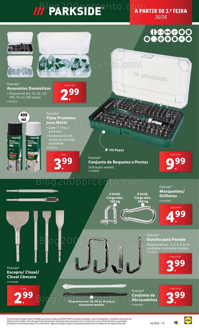 Antevisão Folheto LIDL Bazar Promoções a partir de 26 agosto