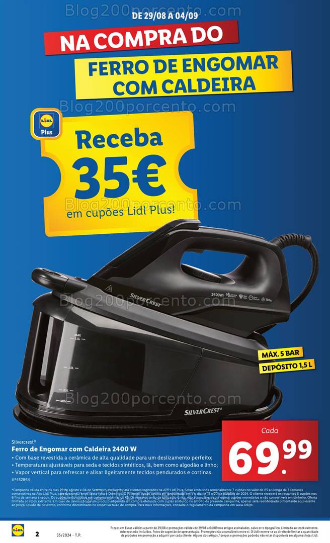 Antevisão Folheto LIDL Especial Roupa Cuidada Promoções a partir de 29 agosto