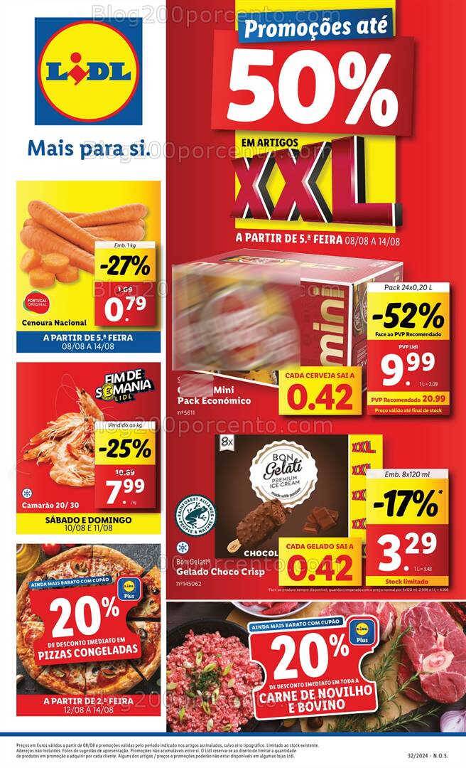 Antevisão Folheto LIDL Promoções de 8 a 14 agosto
