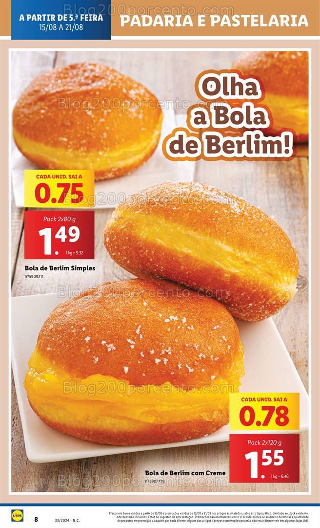 Antevisão Folheto LIDL Promoções de 15 a 21 agosto