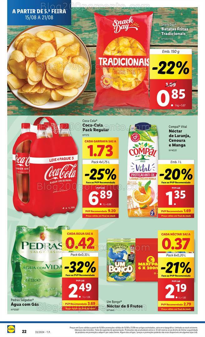 Antevisão Folheto LIDL Promoções de 15 a 21 agosto