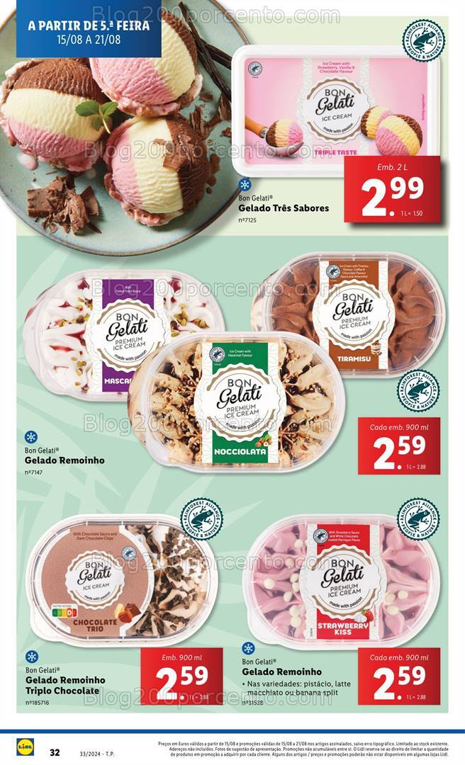 Antevisão Folheto LIDL Promoções de 15 a 21 agosto