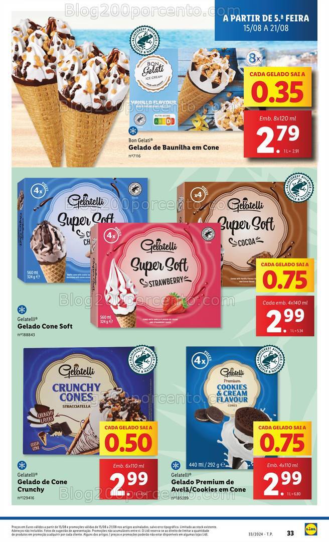 Antevisão Folheto LIDL Promoções de 15 a 21 agosto
