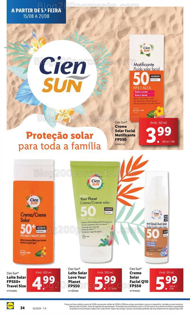 Antevisão Folheto LIDL Promoções de 15 a 21 agosto