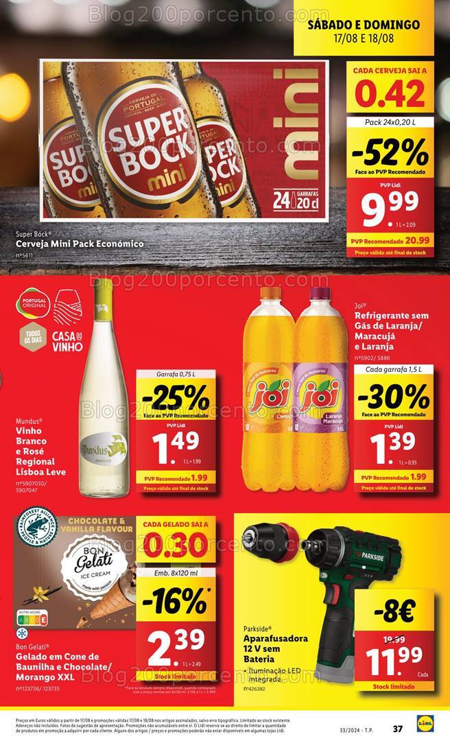 Antevisão Folheto LIDL Promoções de 15 a 21 agosto