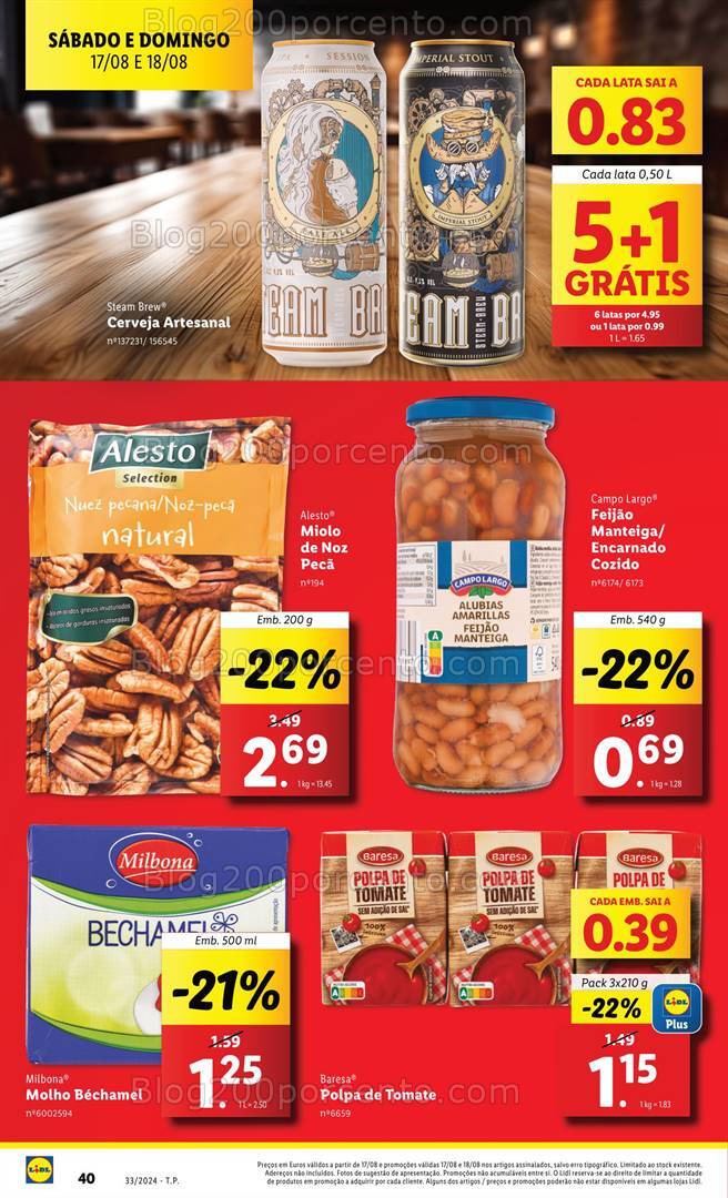 Antevisão Folheto LIDL Promoções de 15 a 21 agosto