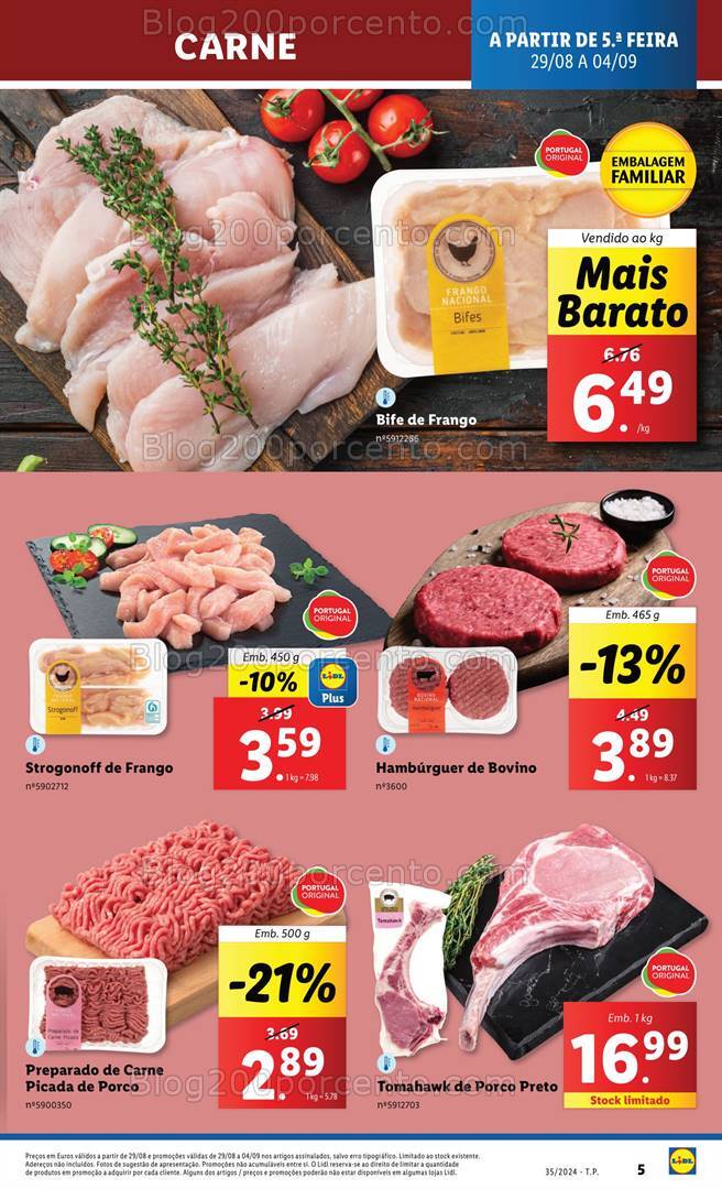 Antevisão Folheto LIDL Promoções de 29 agosto a 4 setembro
