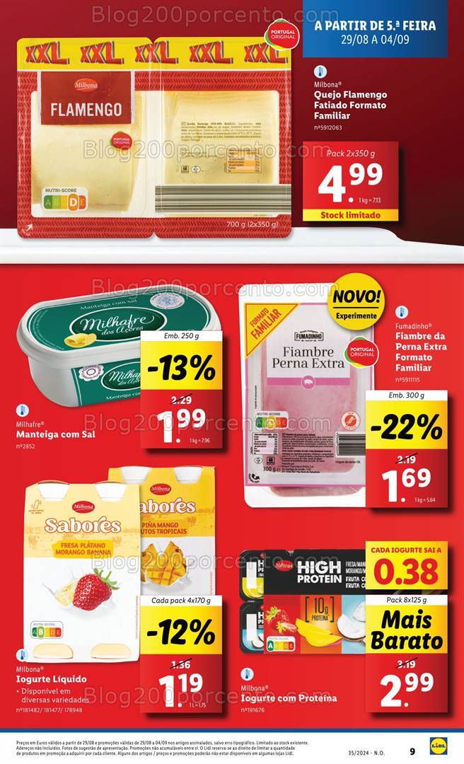 Antevisão Folheto LIDL Promoções de 29 agosto a 4 setembro