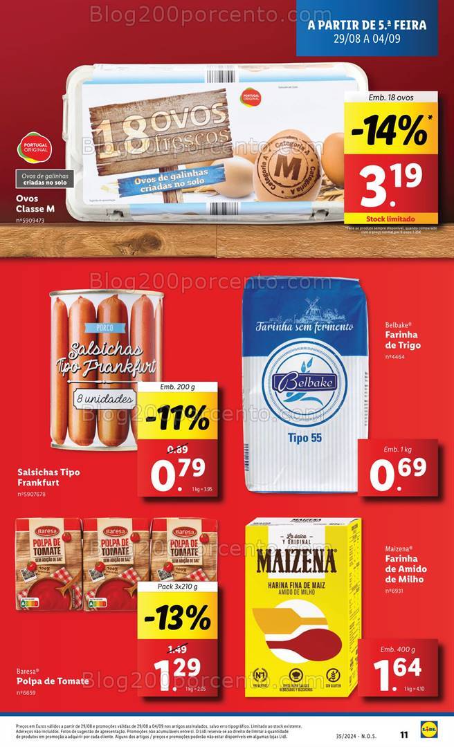 Antevisão Folheto LIDL Promoções de 29 agosto a 4 setembro