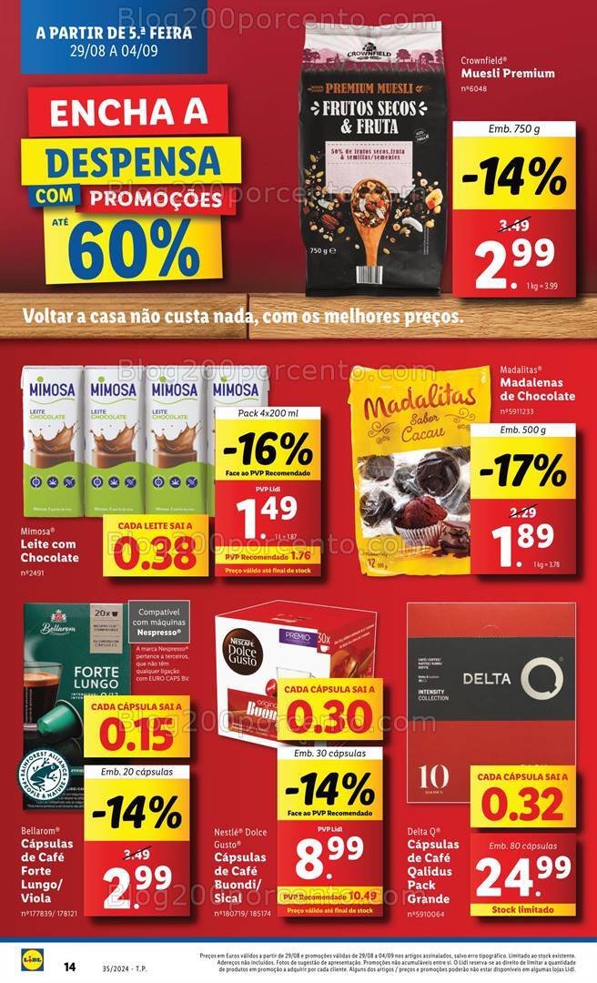 Antevisão Folheto LIDL Promoções de 29 agosto a 4 setembro