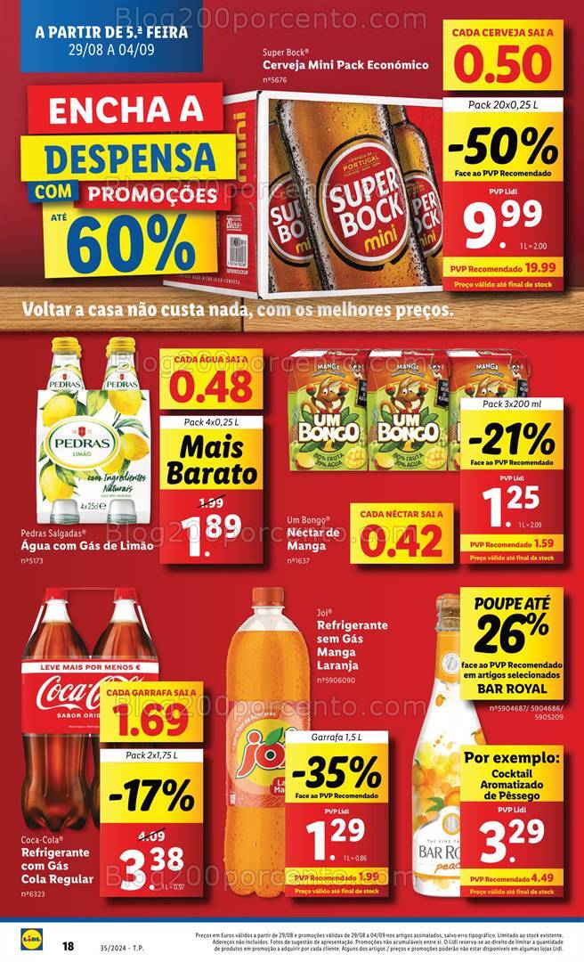 Antevisão Folheto LIDL Promoções de 29 agosto a 4 setembro