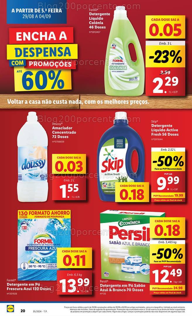 Antevisão Folheto LIDL Promoções de 29 agosto a 4 setembro