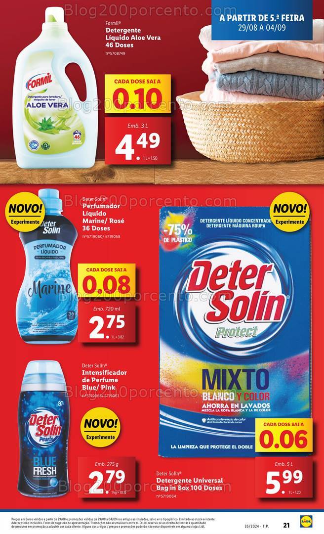 Antevisão Folheto LIDL Promoções de 29 agosto a 4 setembro
