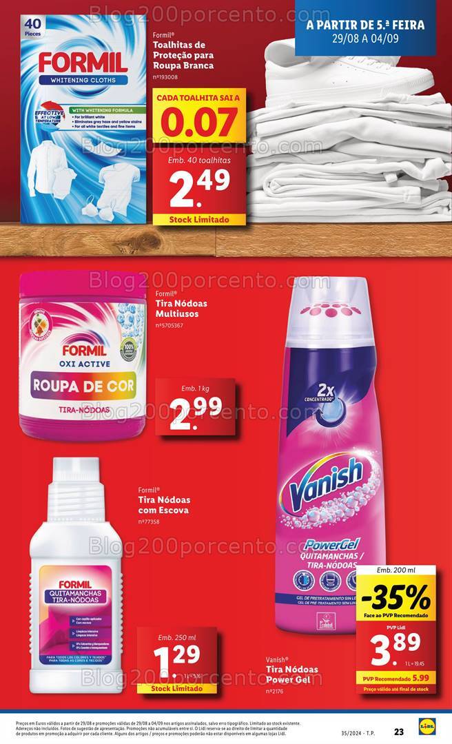 Antevisão Folheto LIDL Promoções de 29 agosto a 4 setembro