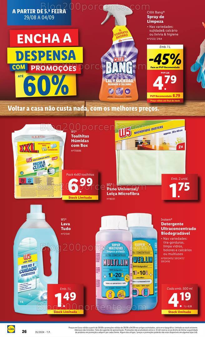 Antevisão Folheto LIDL Promoções de 29 agosto a 4 setembro