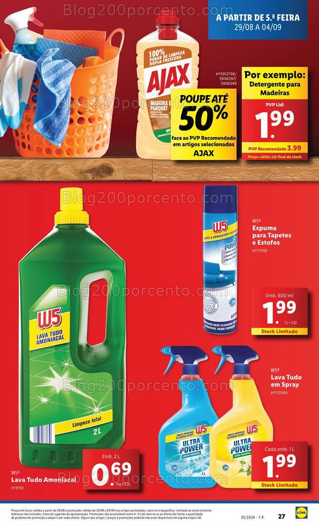 Antevisão Folheto LIDL Promoções de 29 agosto a 4 setembro
