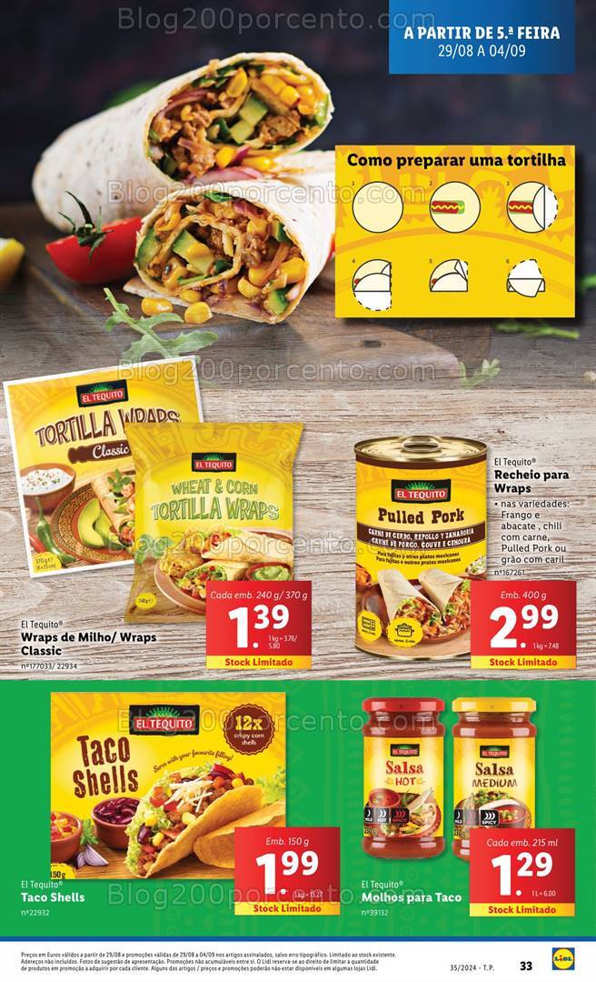 Antevisão Folheto LIDL Promoções de 29 agosto a 4 setembro