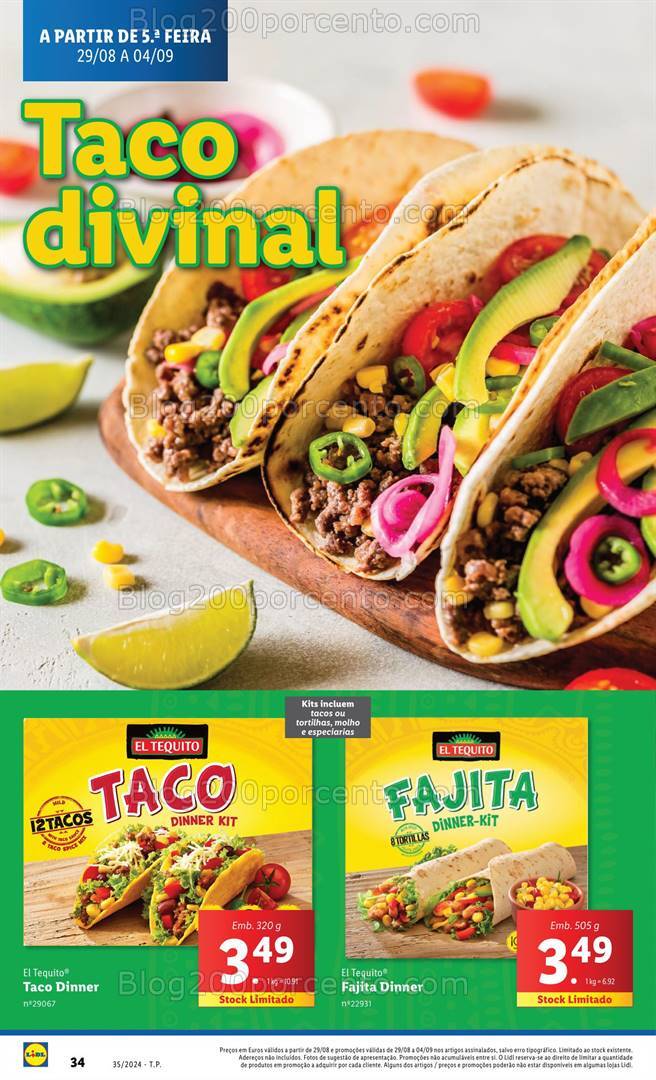 Antevisão Folheto LIDL Promoções de 29 agosto a 4 setembro