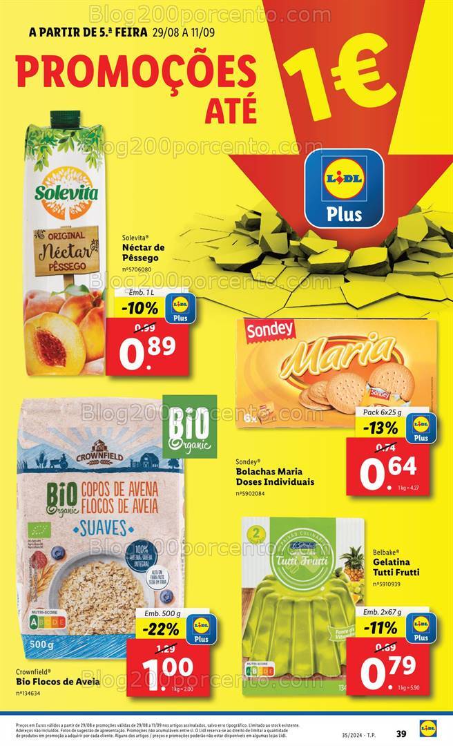 Antevisão Folheto LIDL Promoções de 29 agosto a 4 setembro