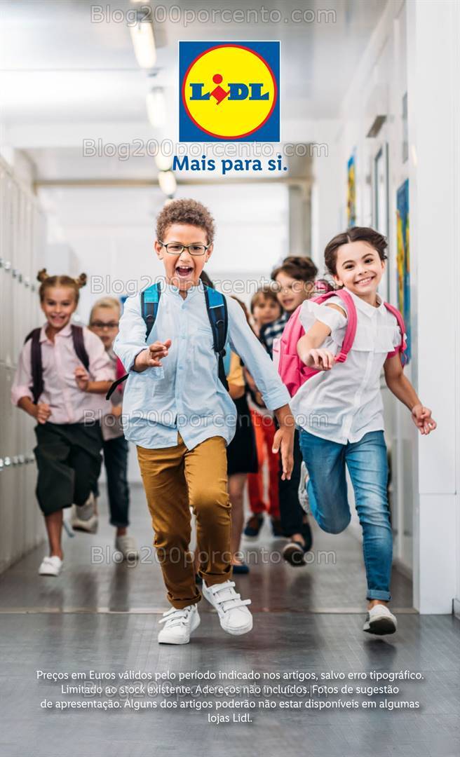 Antevisão Folheto LIDL Regresso às Aulas Promoções de 15 a 21 agosto