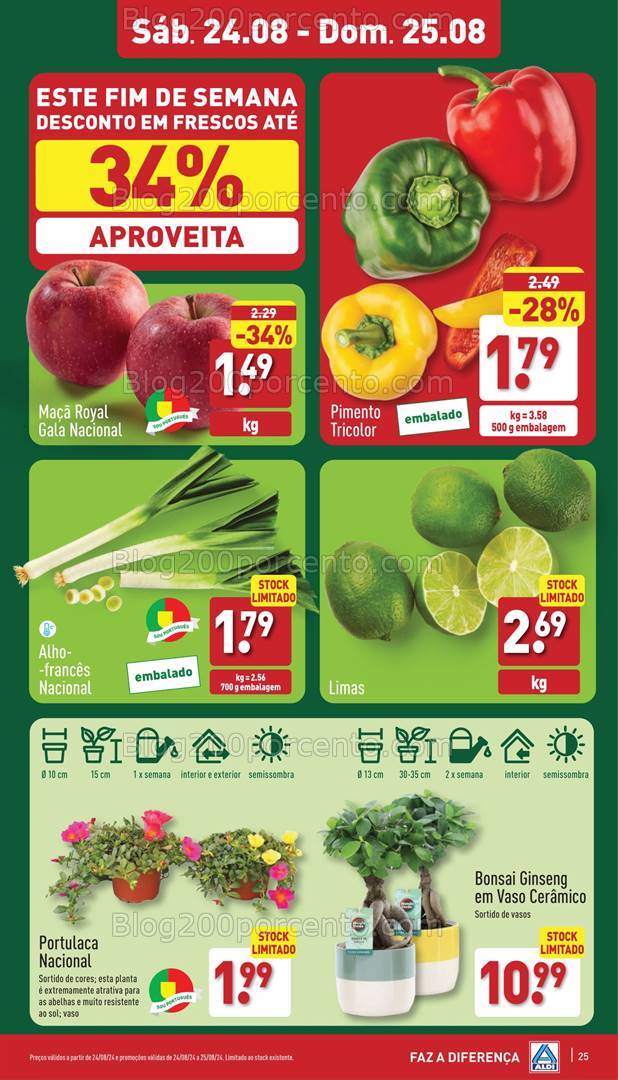 Antevisão Folheto ALDI Promoções de 21 a 27 agosto
