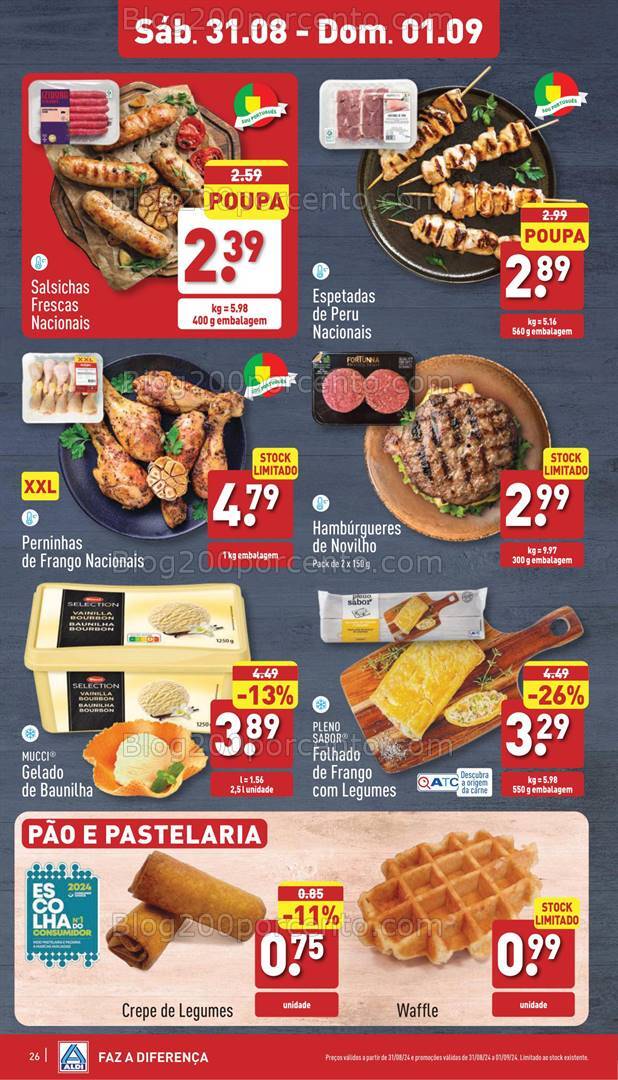 Antevisão Folheto ALDI Promoções de 28 agosto a 3 setembro