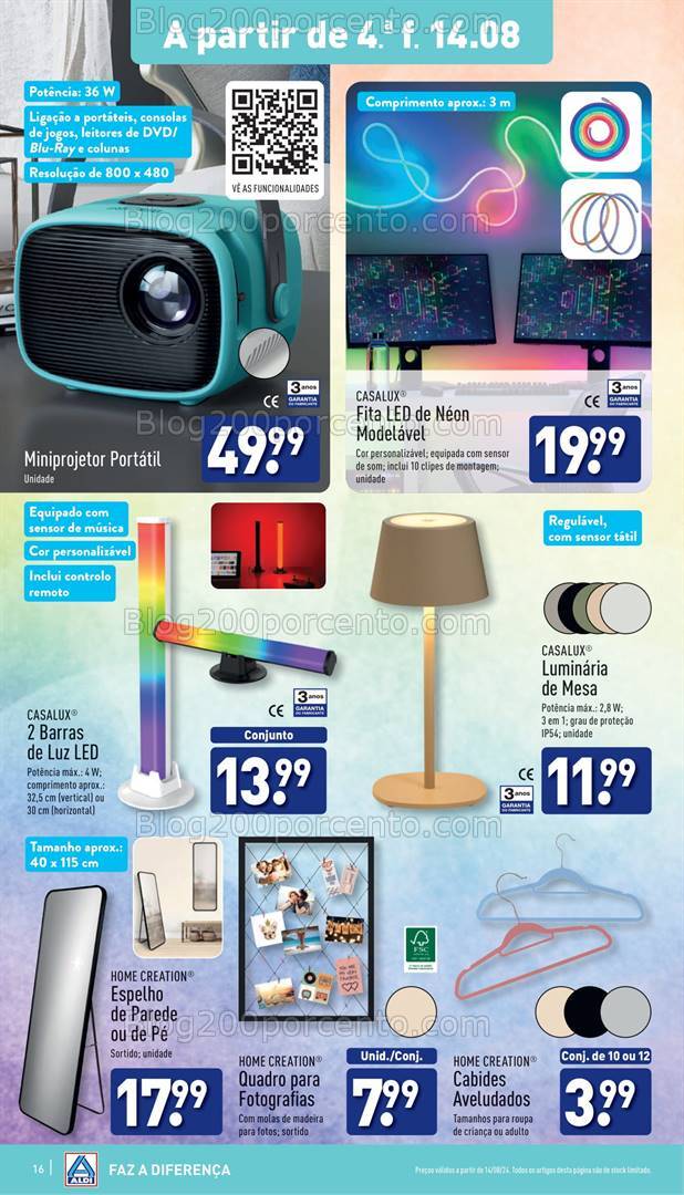 Antevisão Folheto ALDI Promoções de 14 a 20 agosto