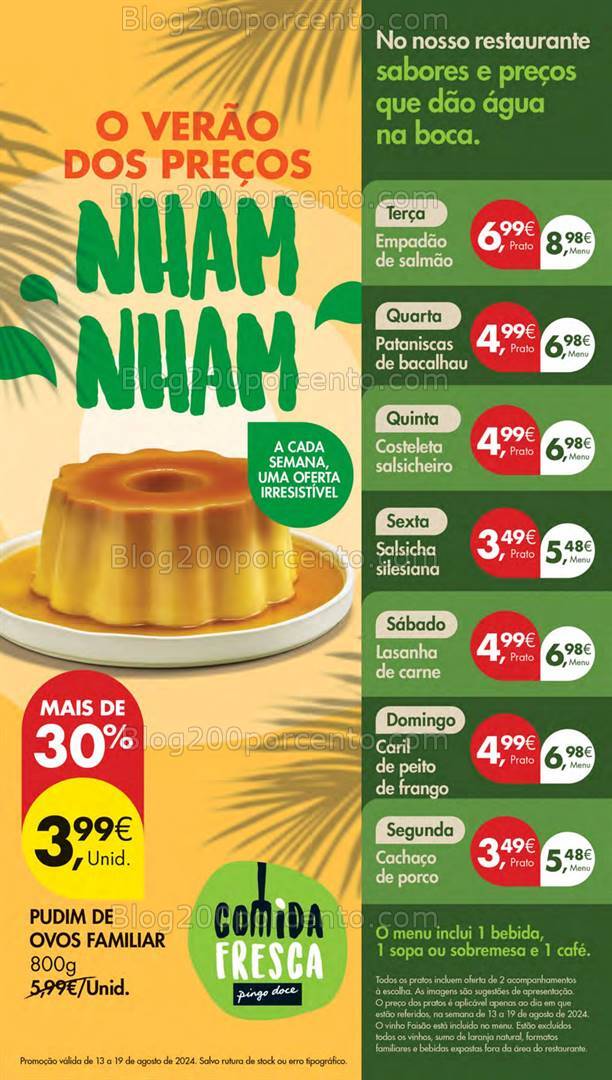 Antevisão Folheto PINGO DOCE Lojas Pequenas Promoções de 13 a 19 agosto