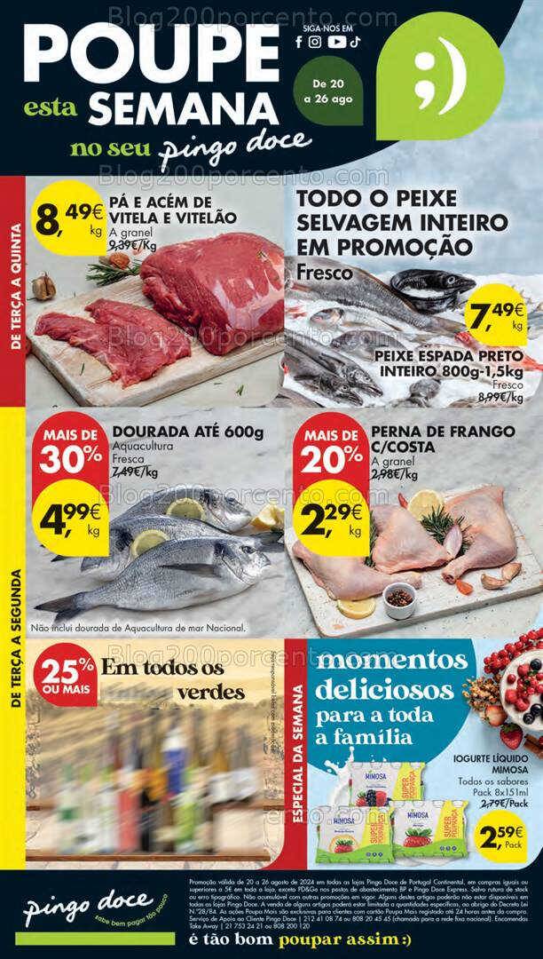 Antevisão Folheto PINGO DOCE Lojas Pequenas Promoções de 20 a 26 agosto