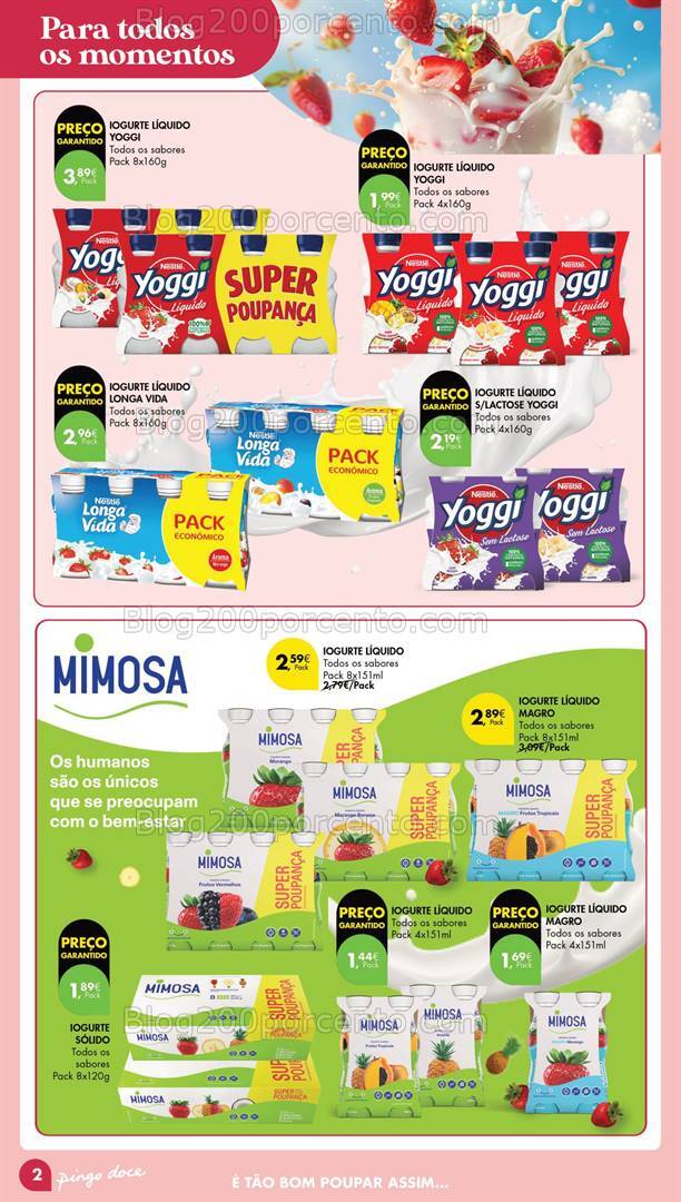 Antevisão Folheto PINGO DOCE Especial Iogurtes Promoções de 27 agosto a 9 setembro